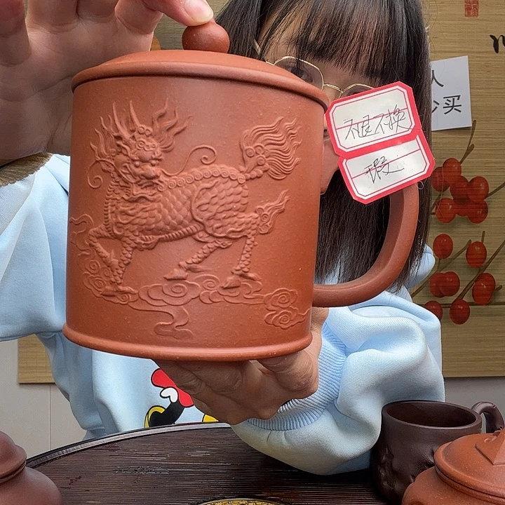 紫砂茶杯原矿紫砂杯