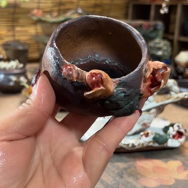 手工粗陶高温茶器