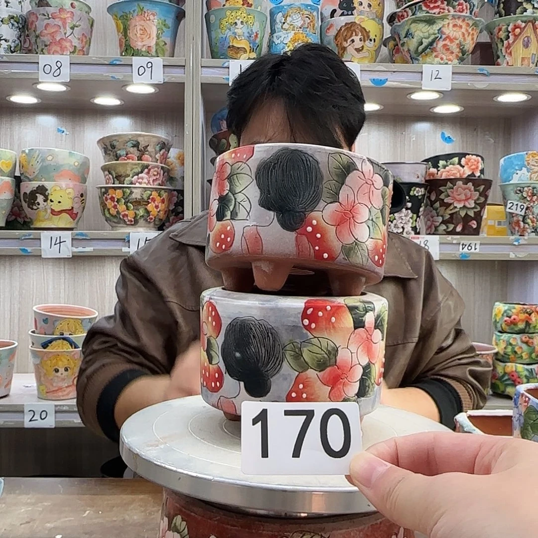 紫砂花盆瑕疵瑕疵170