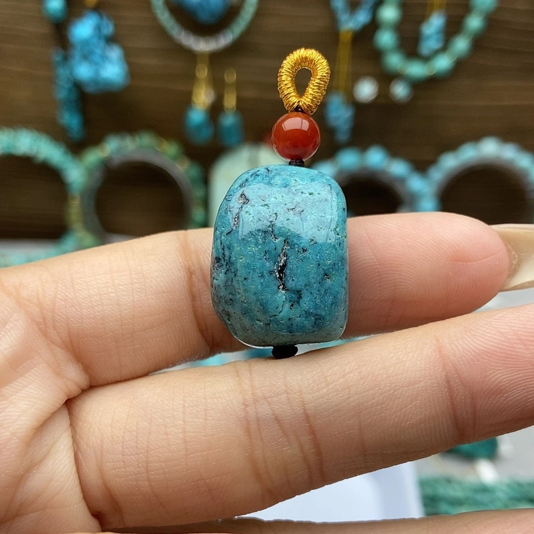 绿松石未镶嵌随行吊坠
