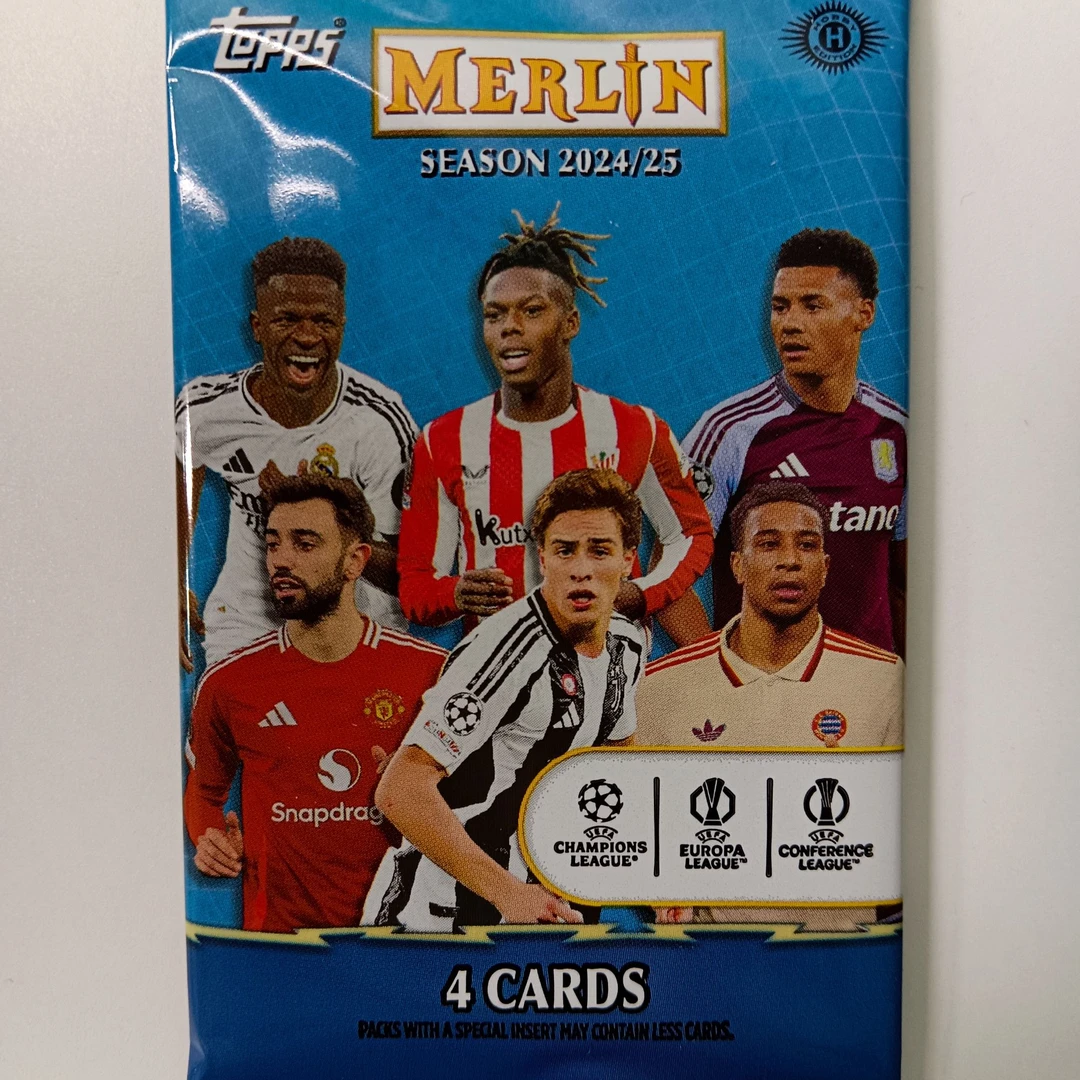 【拆包】2024-25 ToppsMerlin 梅林欧战Hobby 足球球星卡盲盒代拆