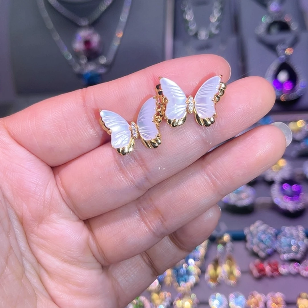 【闪购商品】贝壳（贝母）耳饰银S925镶嵌