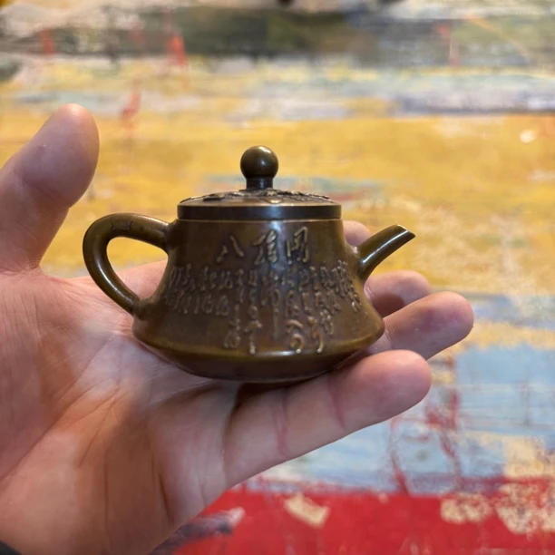 【闪购链接】铜八骏图壶摆件