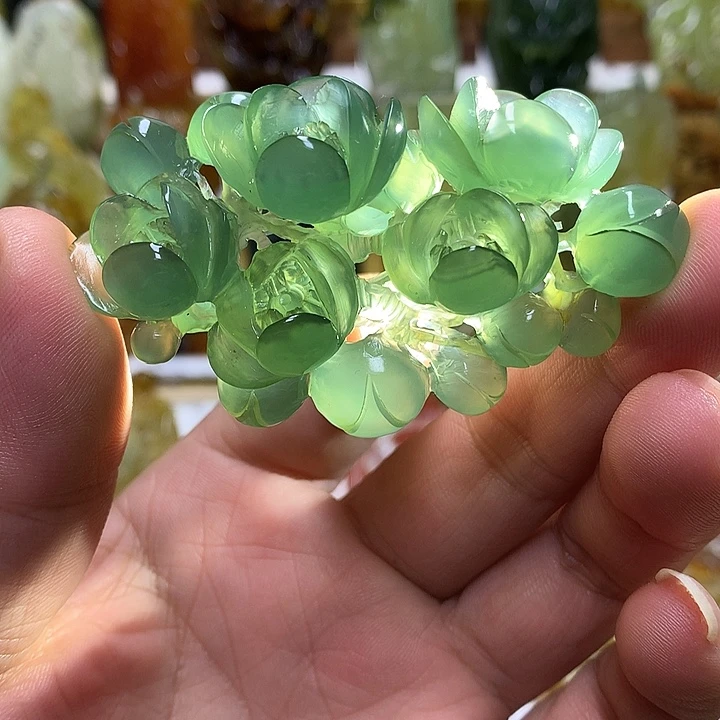 蛇纹石玉未镶嵌珠宝半成品