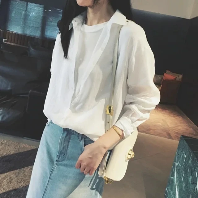 lCS丨现代简洁松弛感轻落肩直廓形衬衫