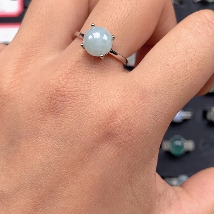 翡翠未镶嵌戒指戒指