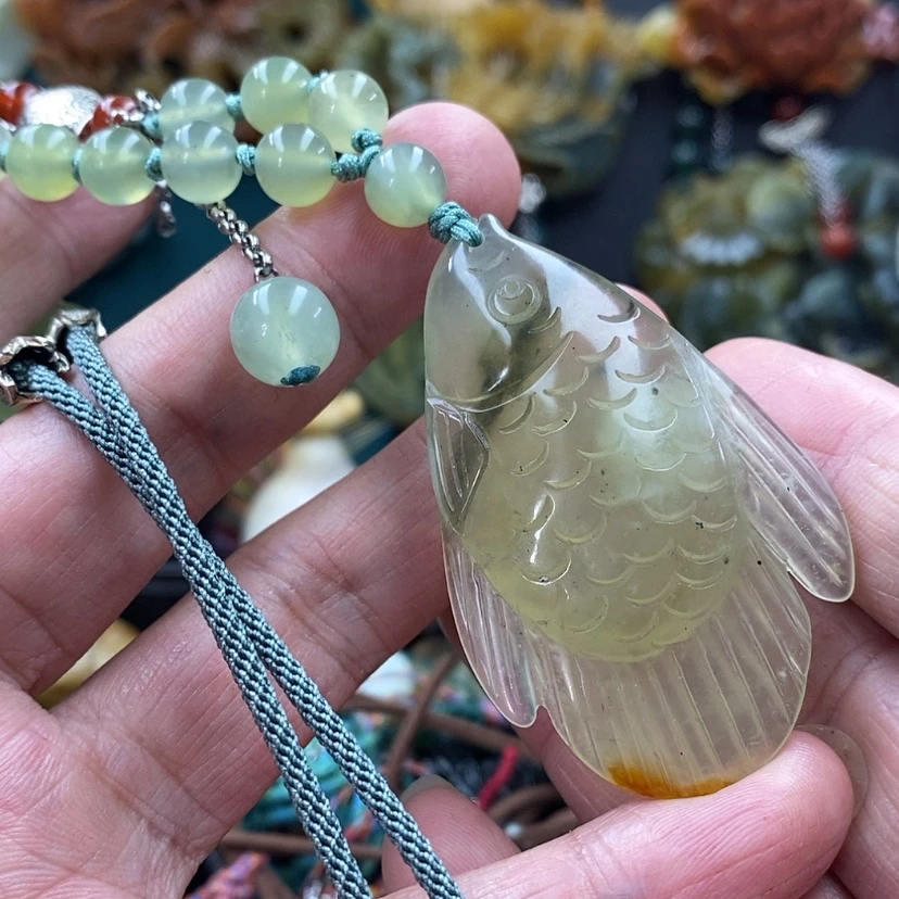 【闪购商品】蛇纹石玉未镶嵌吊坠