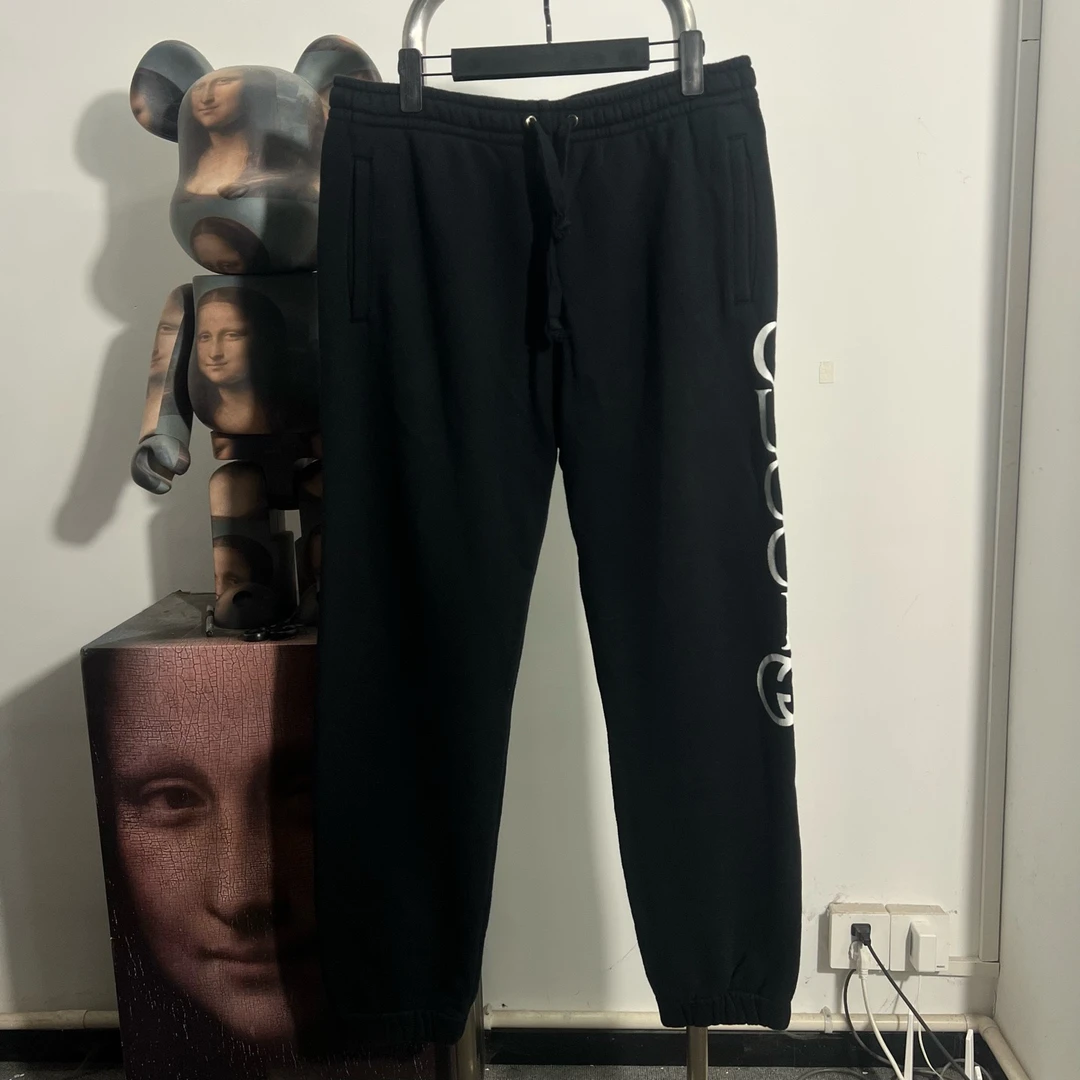 99新 GUCCI/古驰 侧边logo长裤尺码：L 裤长103 腰围43