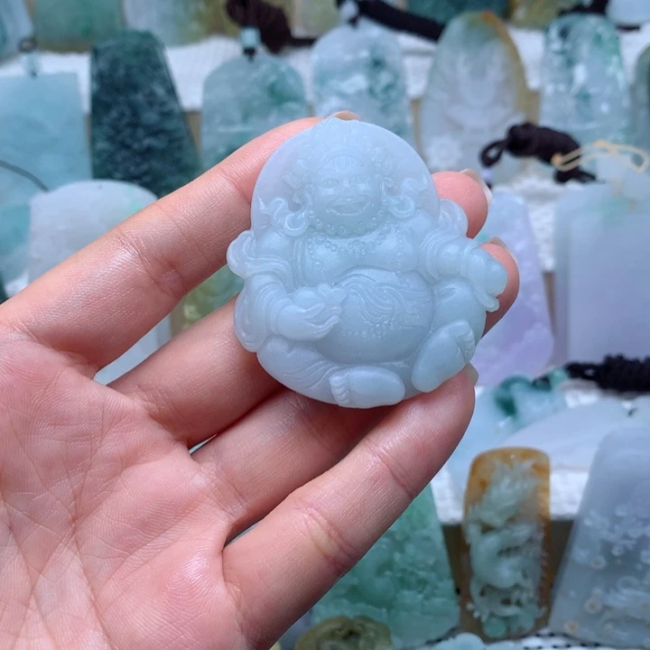 定制翡翠未镶嵌财神