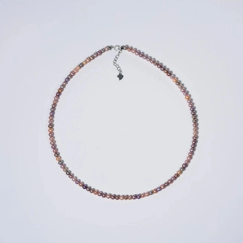 【小乐甄选】 S925银 淡水珍珠 无核糖果BABY珠项 链 3-4mm 837