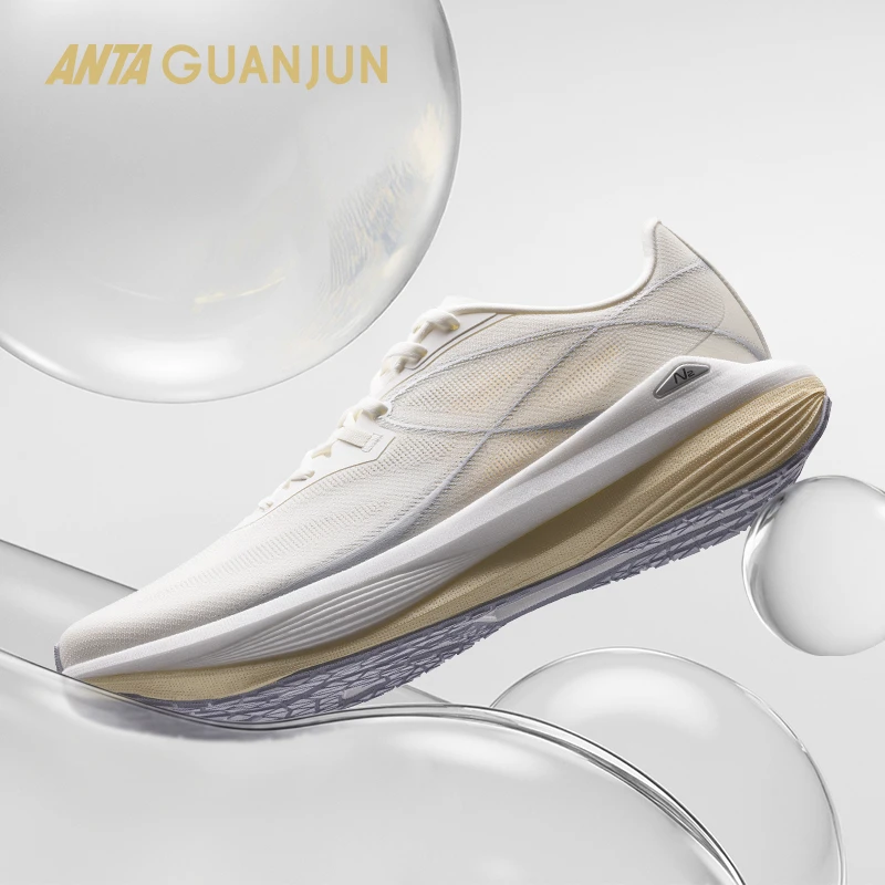 【安踏】冠军轻风丨夏季新款透气通勤轻便男女运动跑鞋112525532A