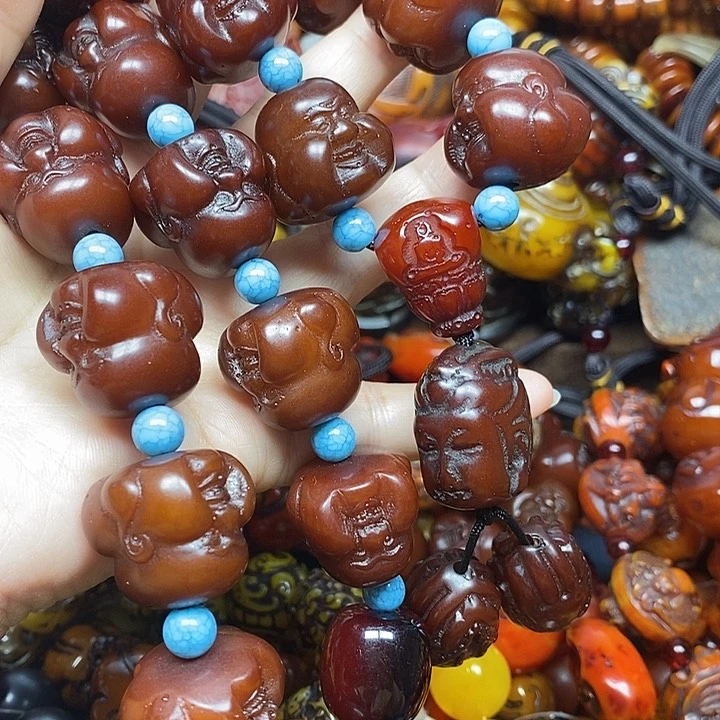 无非金属佛头手串