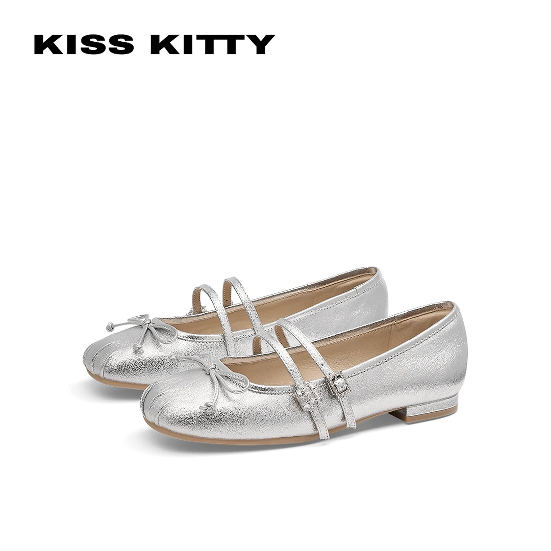 KISSKITTY简约显瘦双带设计玛丽珍单鞋SA65121-81-QSN