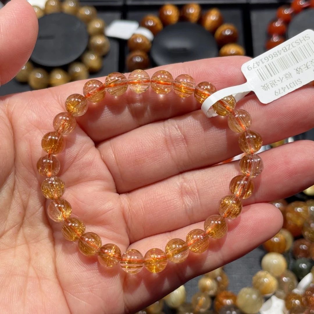 水晶未镶嵌手链铜顺发7mm左右