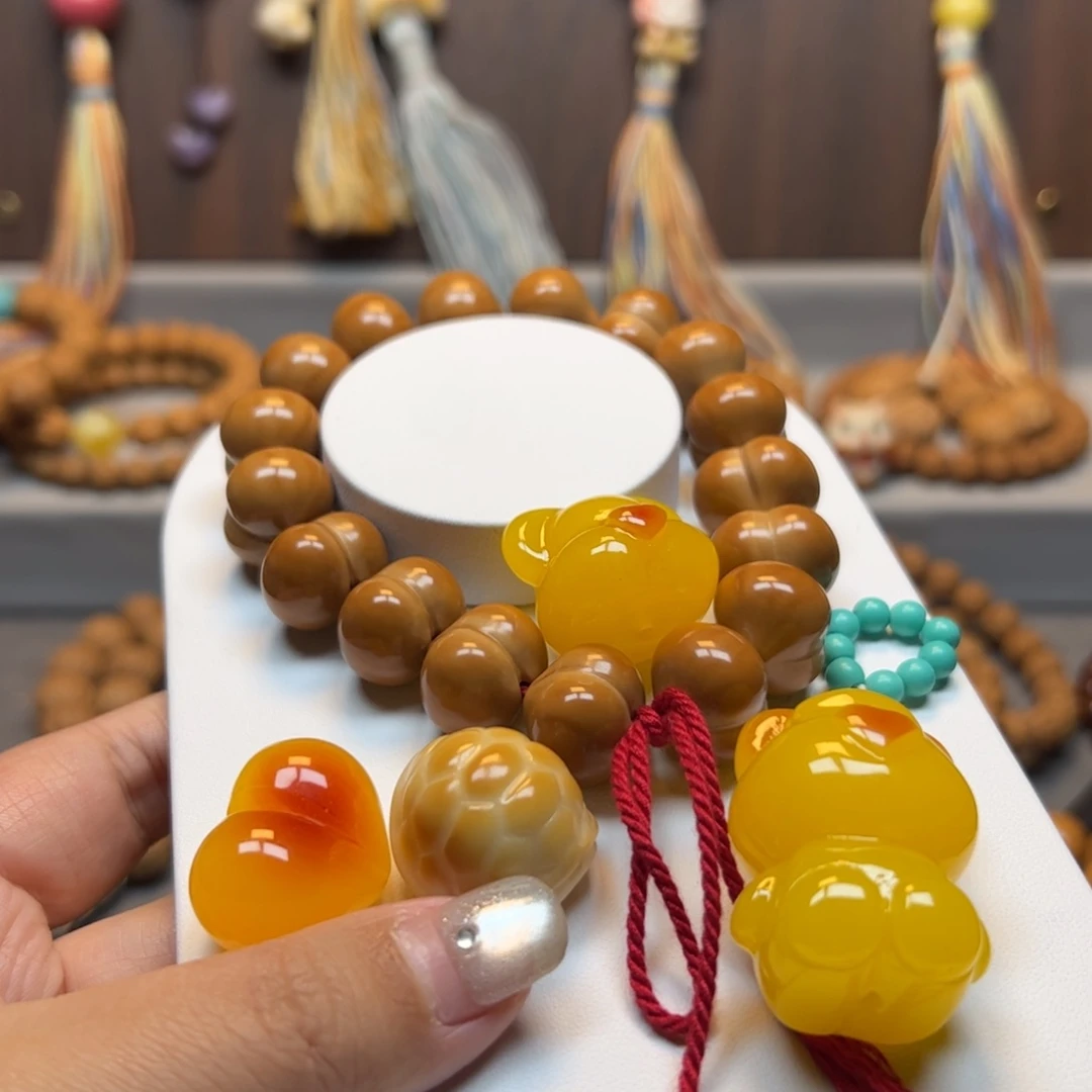 H***️猴头核桃手串17.7精品屁桃