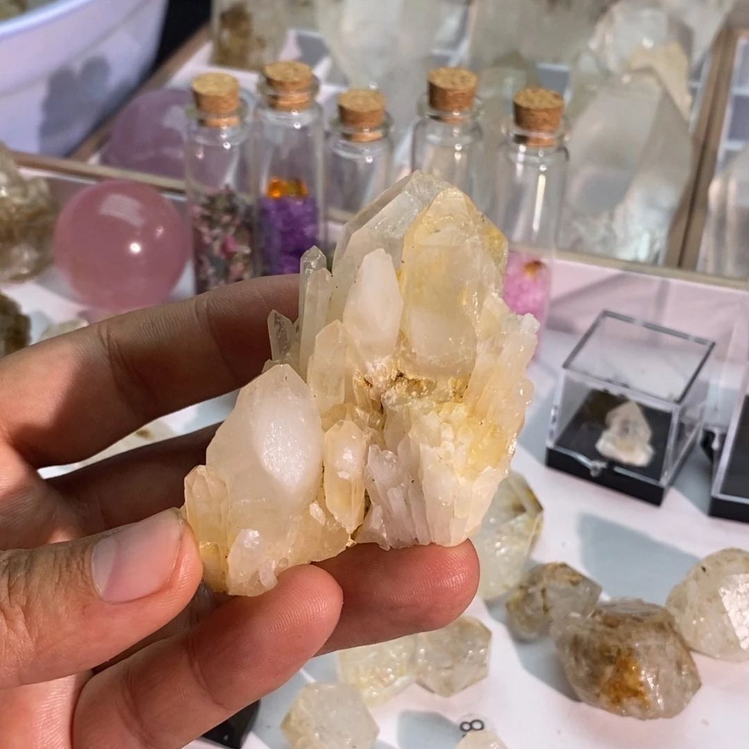 珠宝半成品水晶未镶嵌水晶骸骨