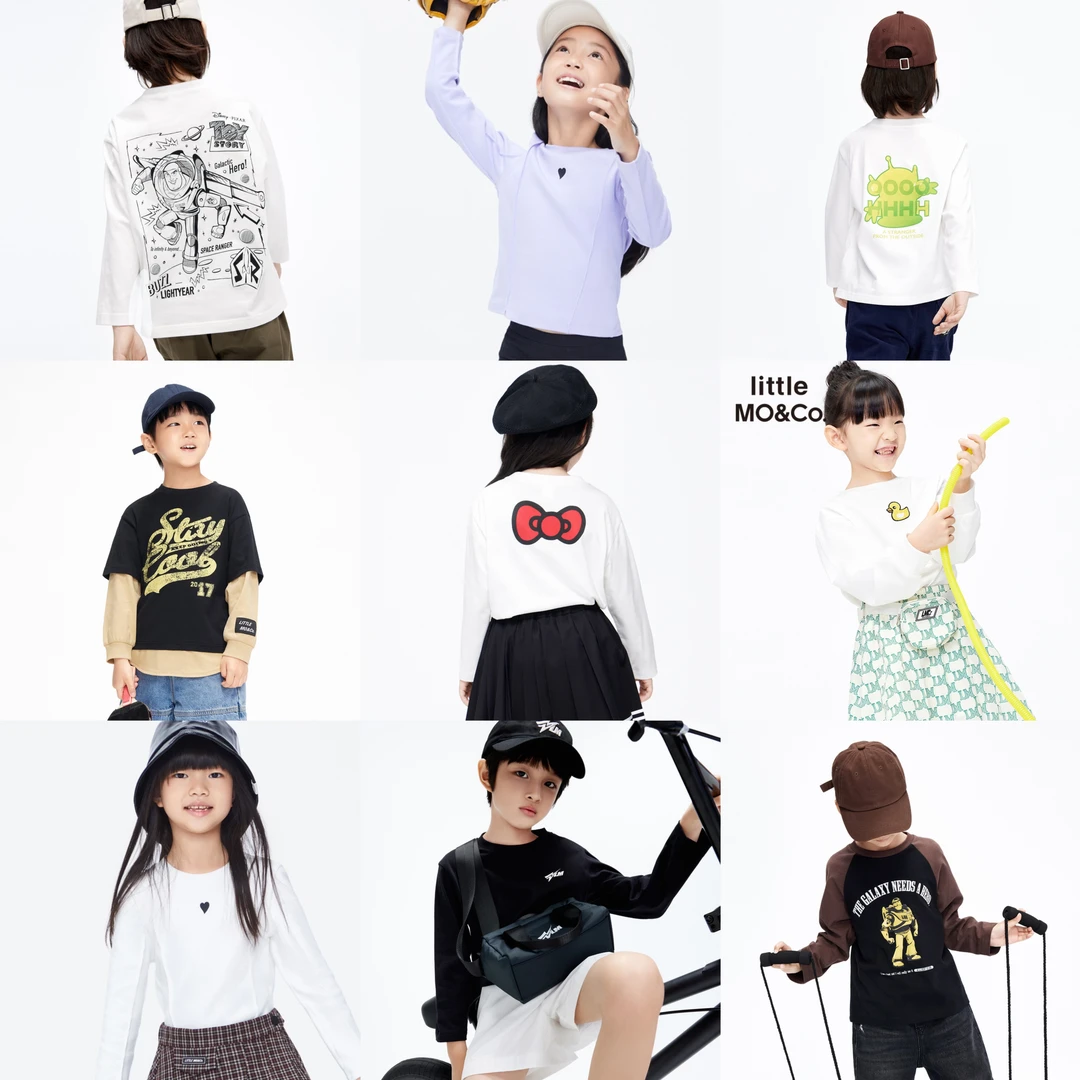 littlemoco童装男女童长袖T恤合集#KBC1TEE036