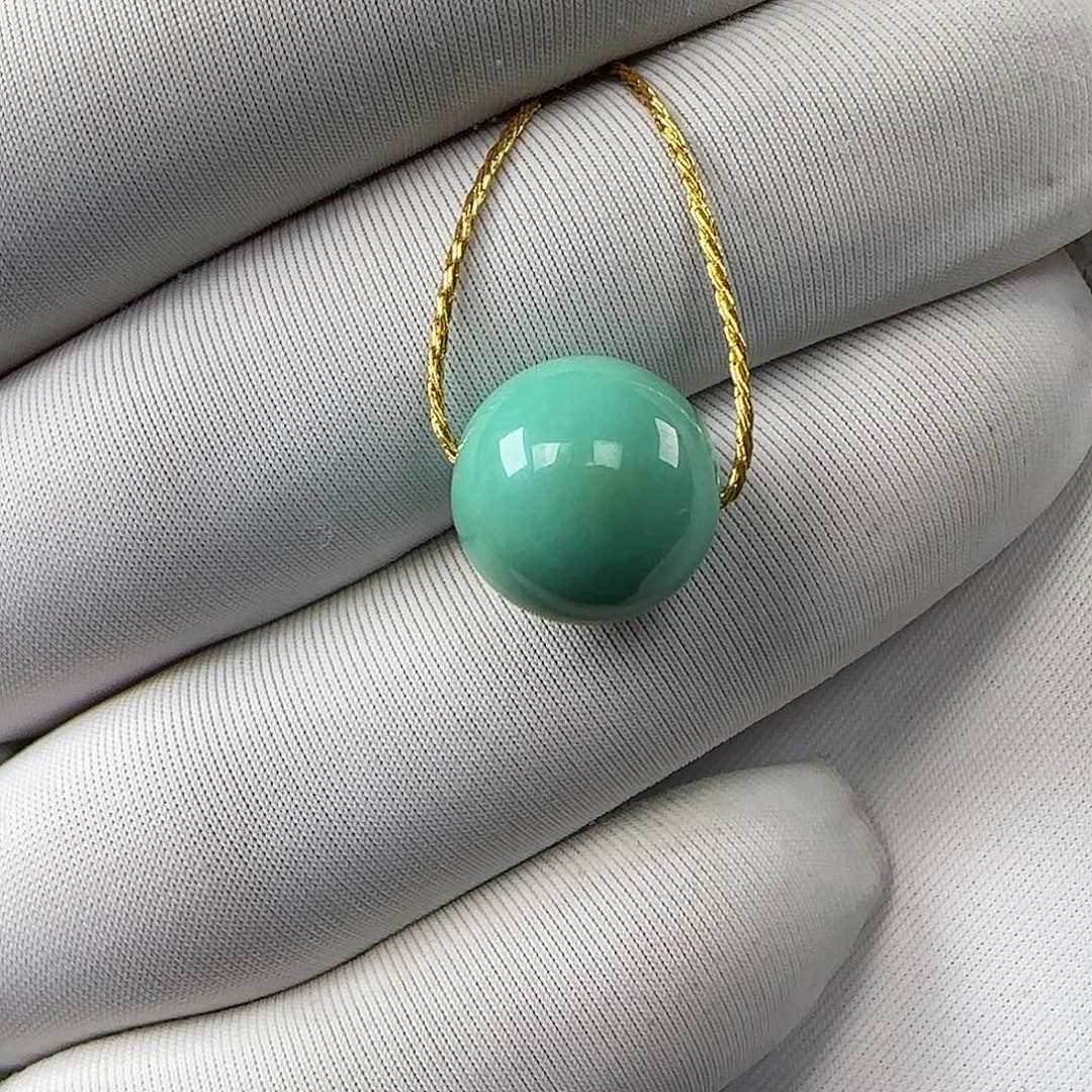 绿松石未镶嵌11mm➕单珠