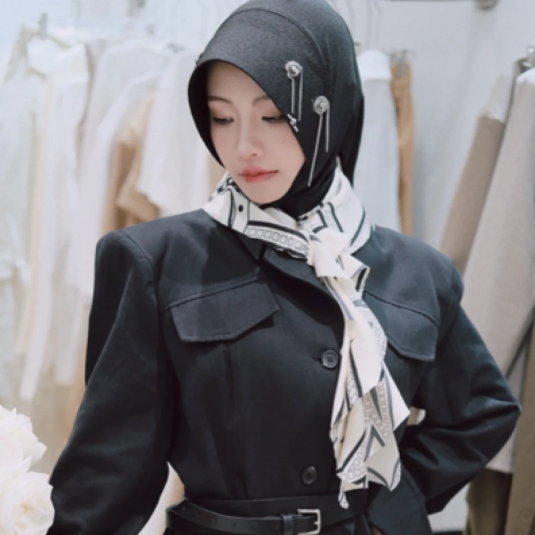 黛西｜一禾 不支持退换轻便百搭时尚休闲风品牌帽檐款头巾