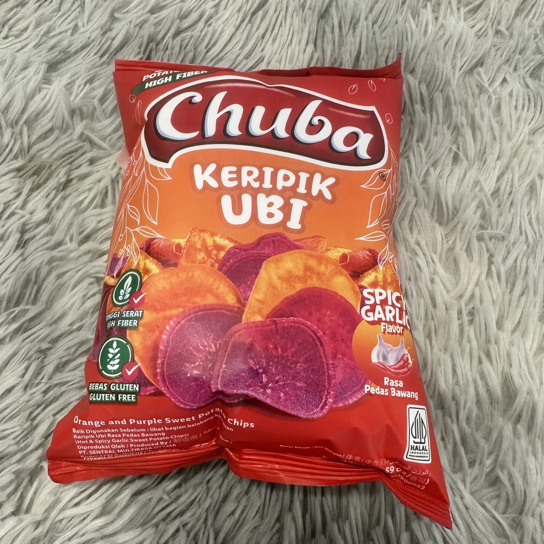 印尼进口Chuba香辣蒜香味红薯薄脆