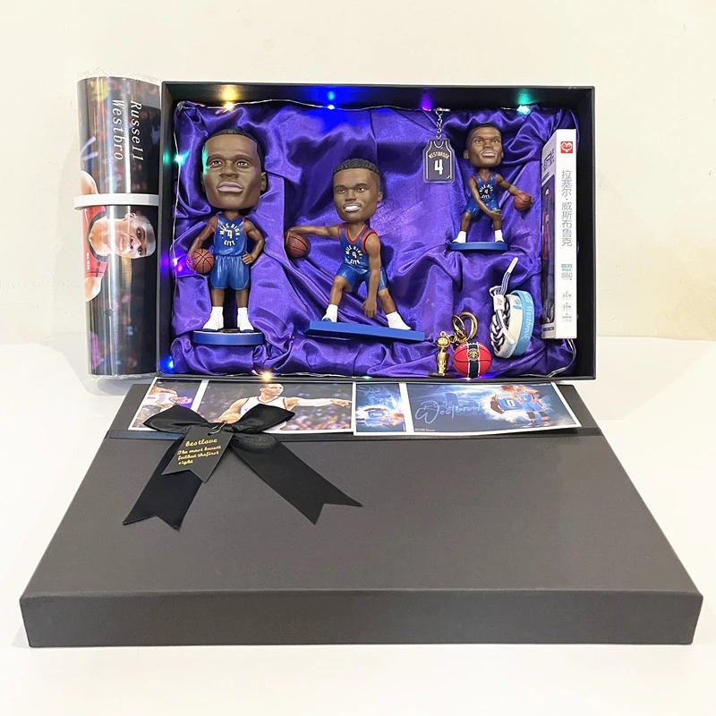 掘金威少手办玩偶摆件篮球纪念品生日礼物送男朋友威斯布鲁克周边