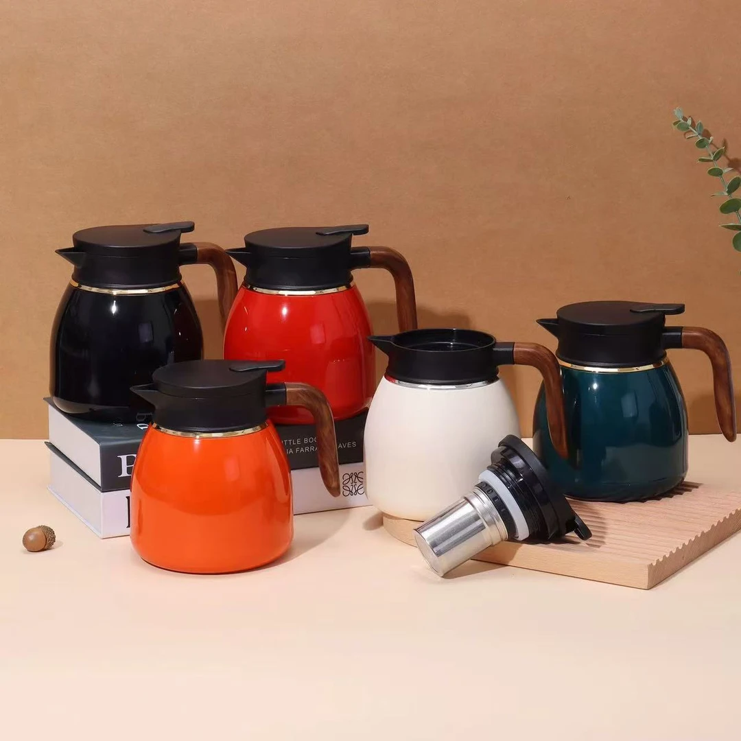 新款316不锈钢保温杯大容量家用泡茶壶智能显温水壶批发焖茶壶