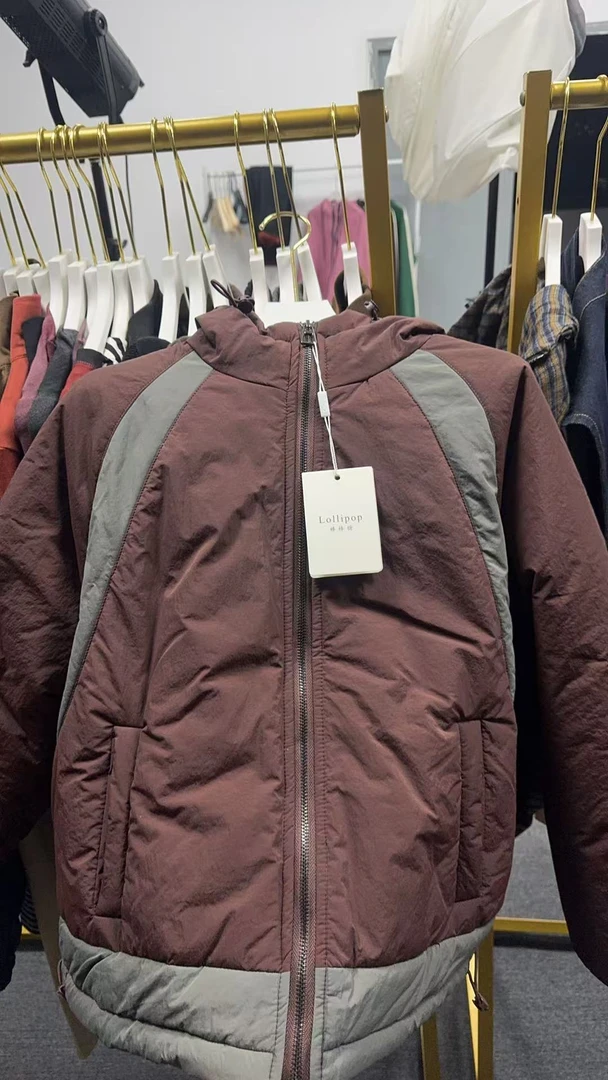 0123冬款新款时尚休闲气质百搭棒球领纯色宽松外套