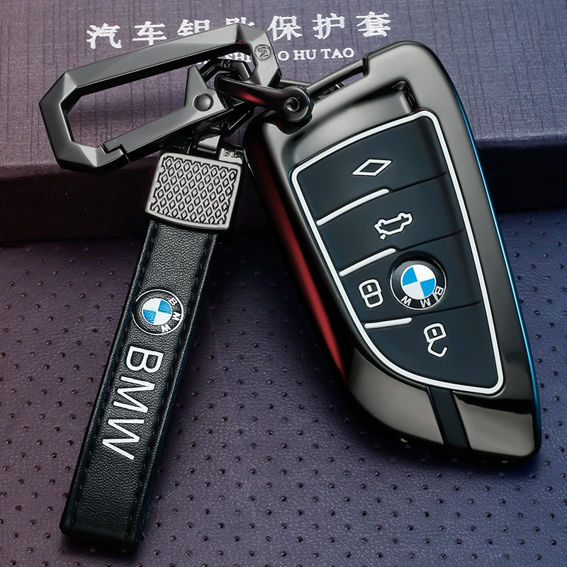 适用宝马5系530刀锋525五系x5车钥匙套3系三23款325li壳扣x3男i3