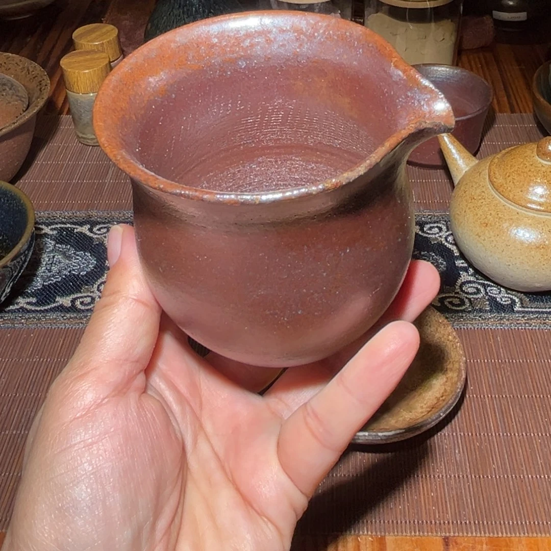 风***阵顺阳里龙窑柴烧紫砂公道