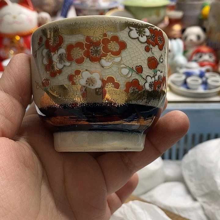 紫砂茶杯强日本精品回流瓷器