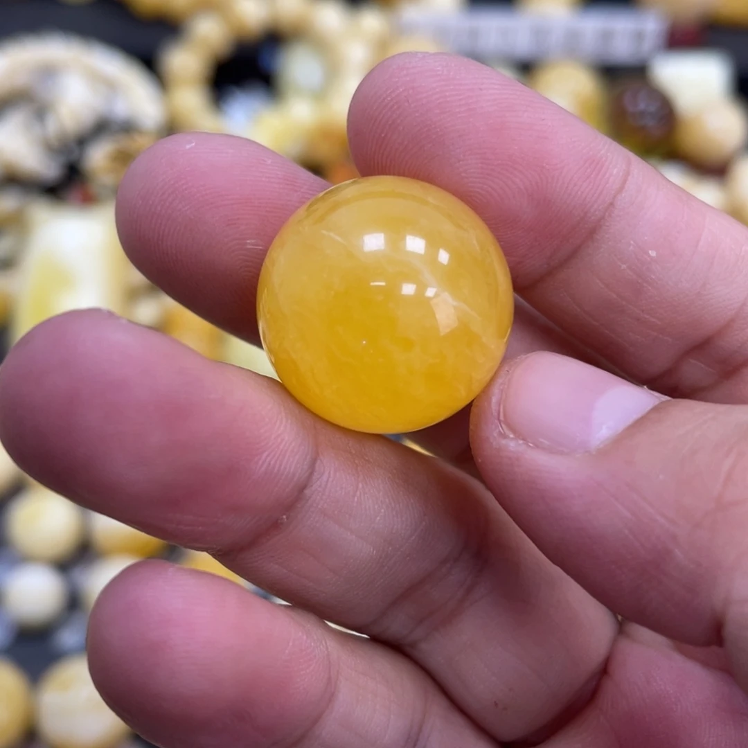 未镶嵌琥珀珠宝奇石20.8mm焦皮