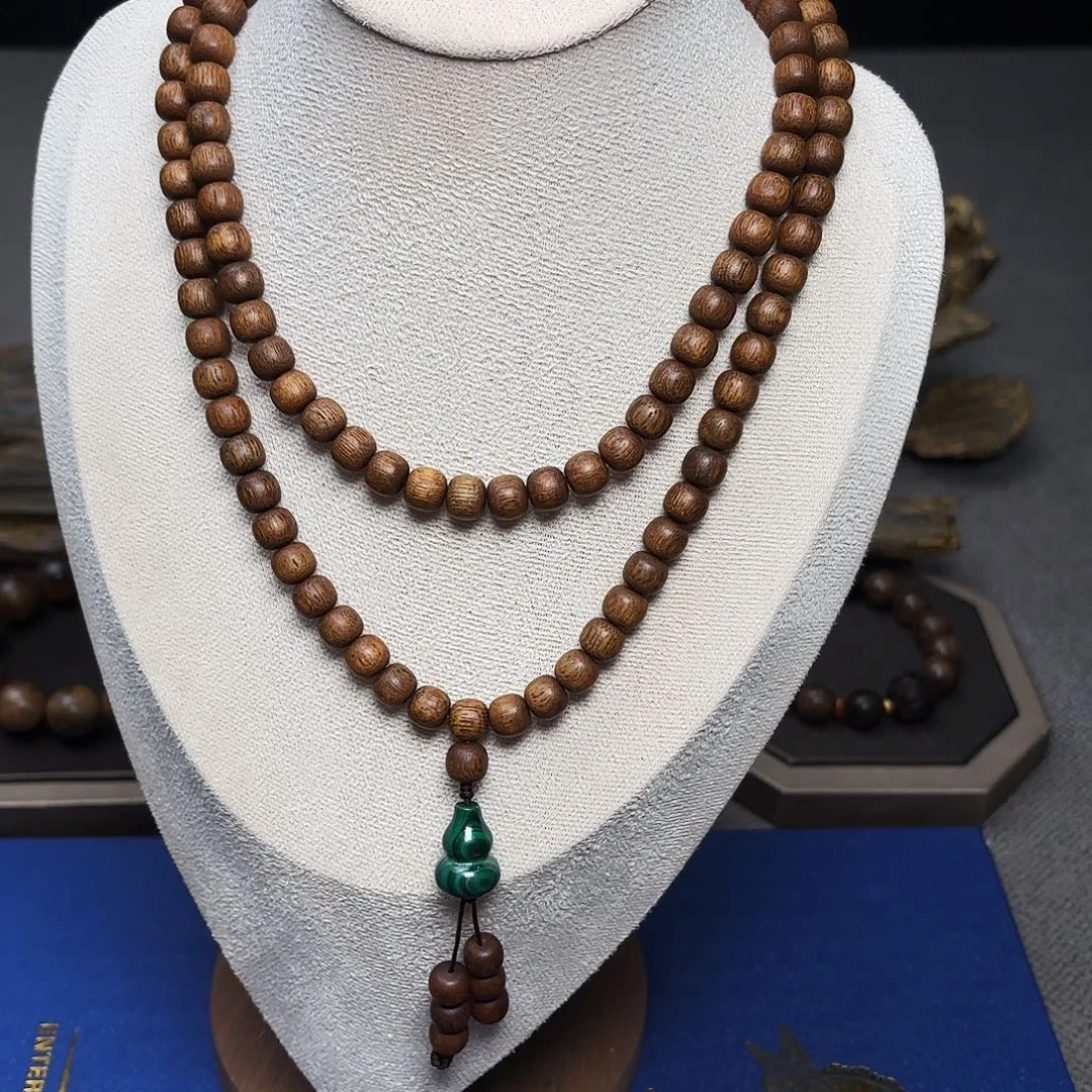 手串沉香越南芽庄白棋楠熟结黄油0.7×0.8×108配饰