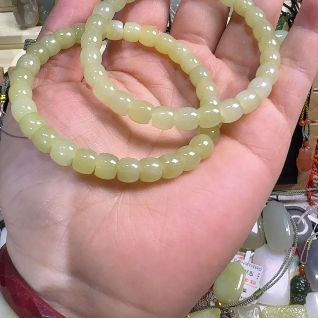 和田玉未镶嵌手串79多样性发1个