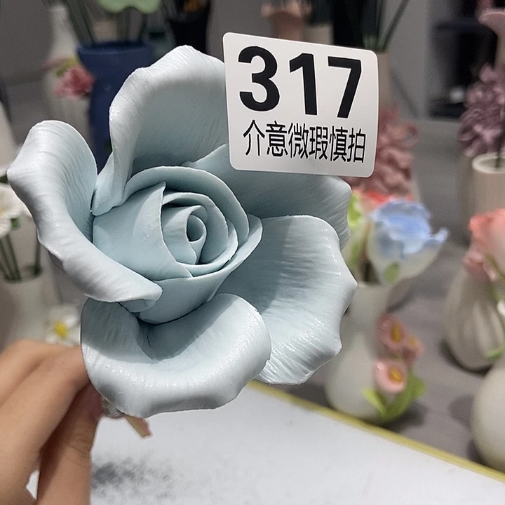 陶瓷纯手工捏花设计
