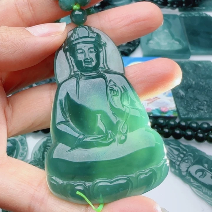 翡翠未镶嵌颈饰多样性发货天然A货翡翠