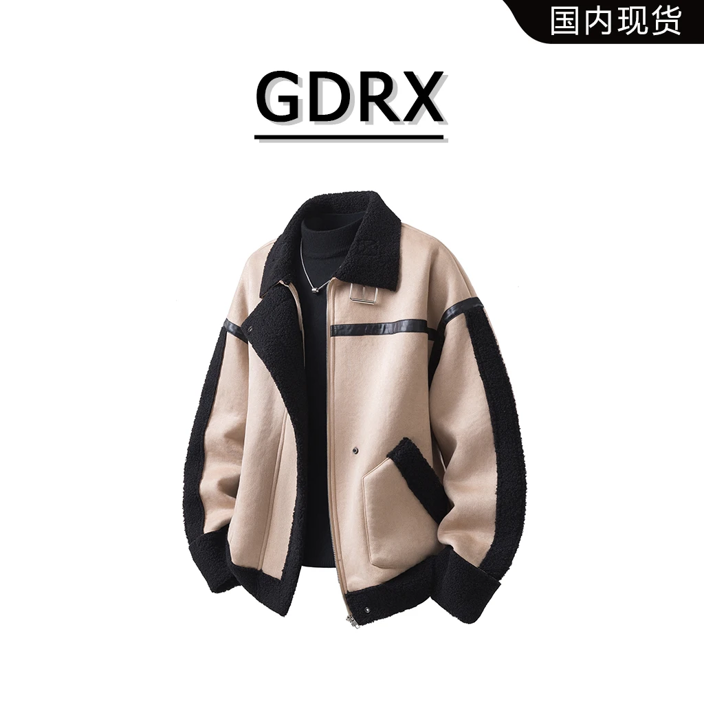 GDRX美式保暖男棉服2025冬季新款宽松小众设计感棉衣外套轻奢男装