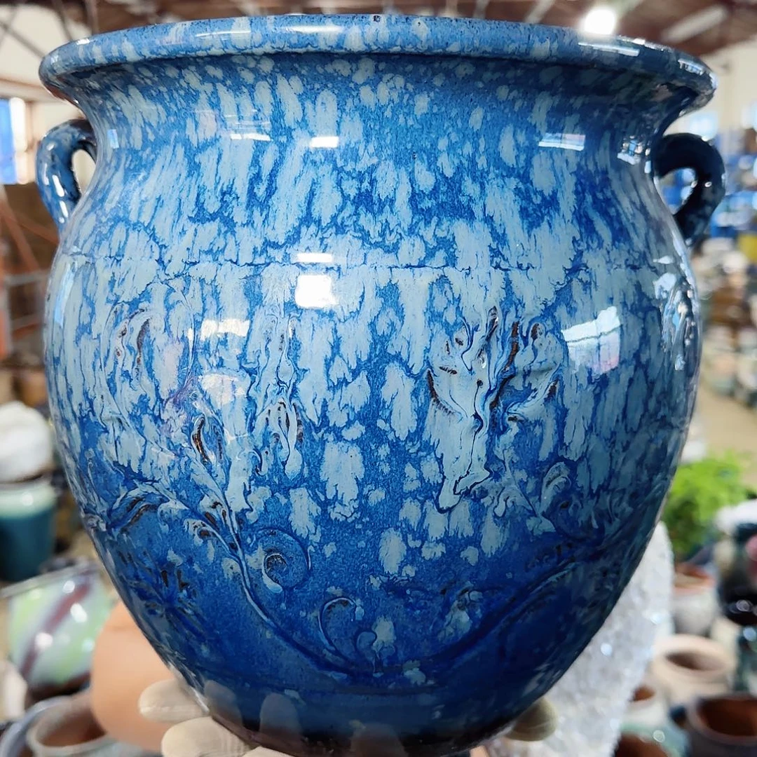 紫砂花盆高26口26