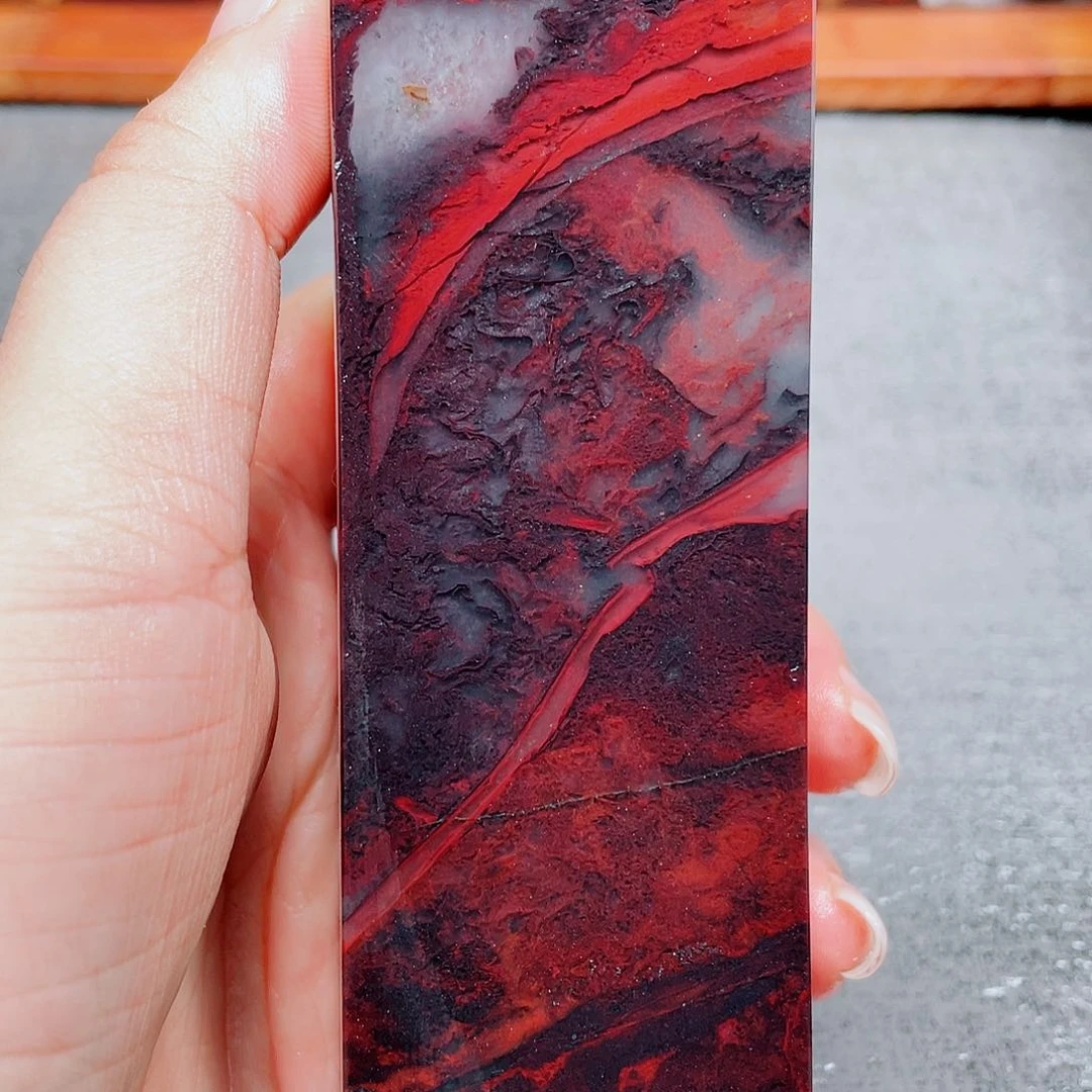 【闪购商品】玉桂林鸡血玉印章素章