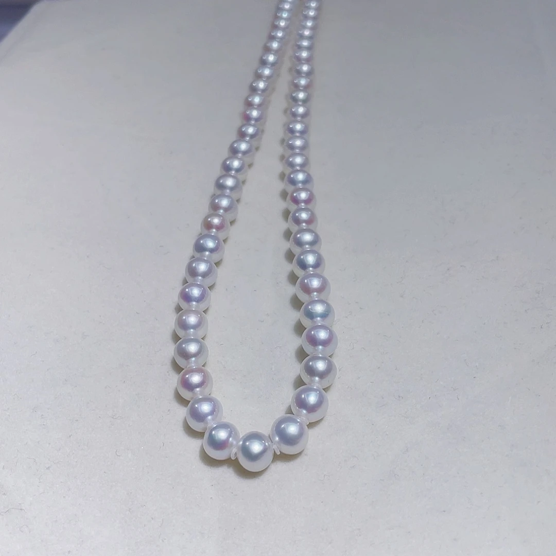 银S925镶嵌颈饰淡水珍珠