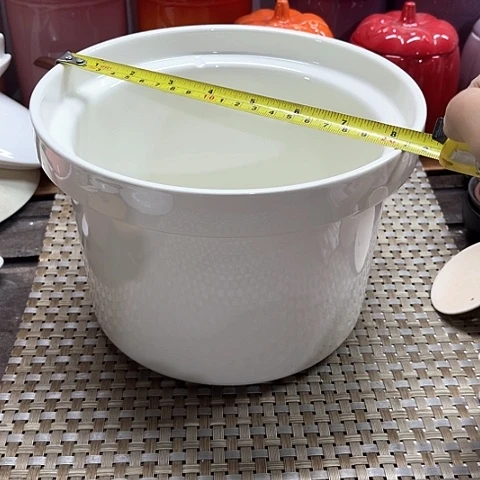 微瑕，不能明火，3000毫升口径21，高度14