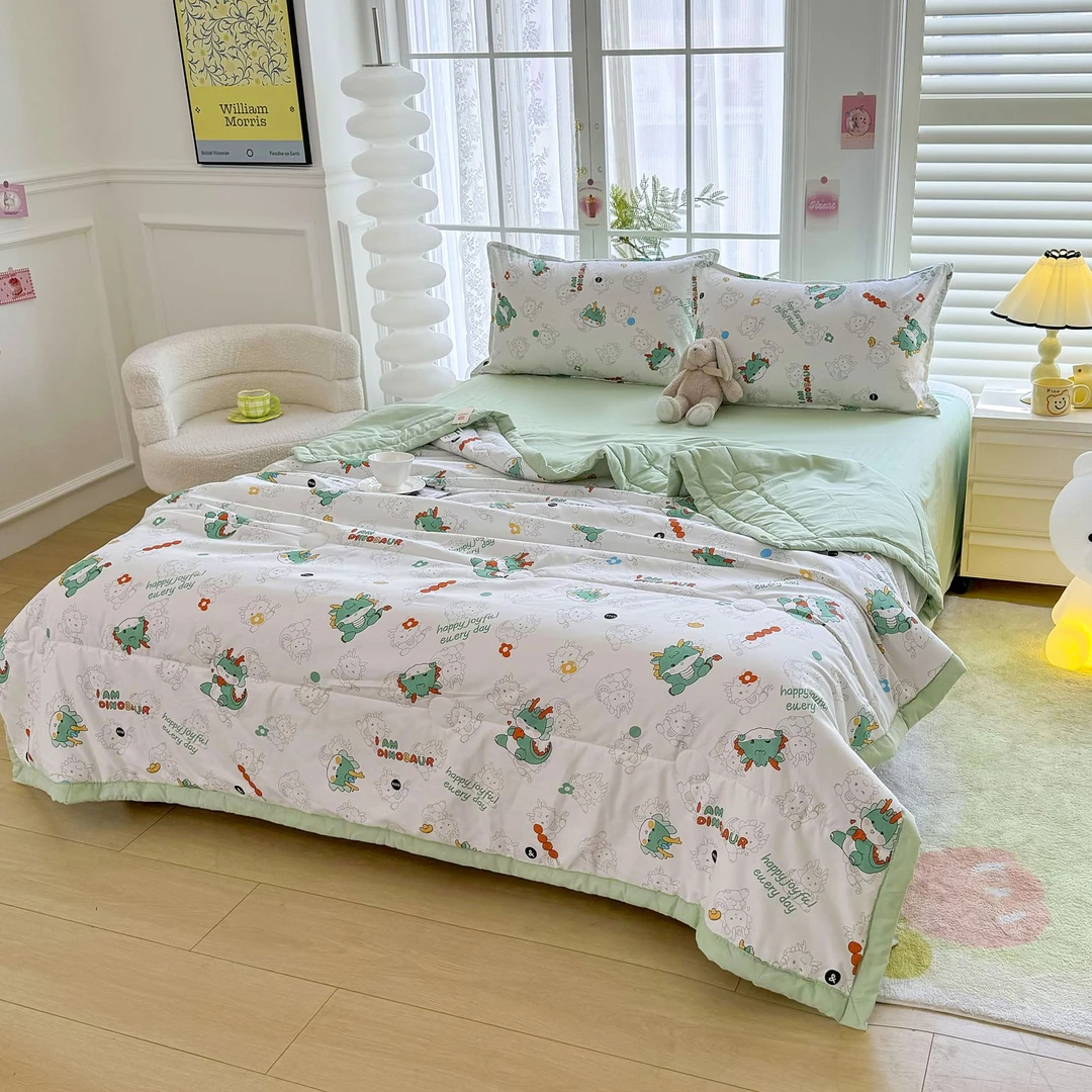 秋冬亲肤保暖舒适软糯龙宝吉祥机洗秋冬被单人双人