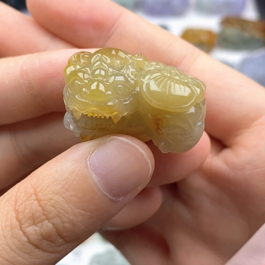 翡翠未镶嵌颈饰貔貅