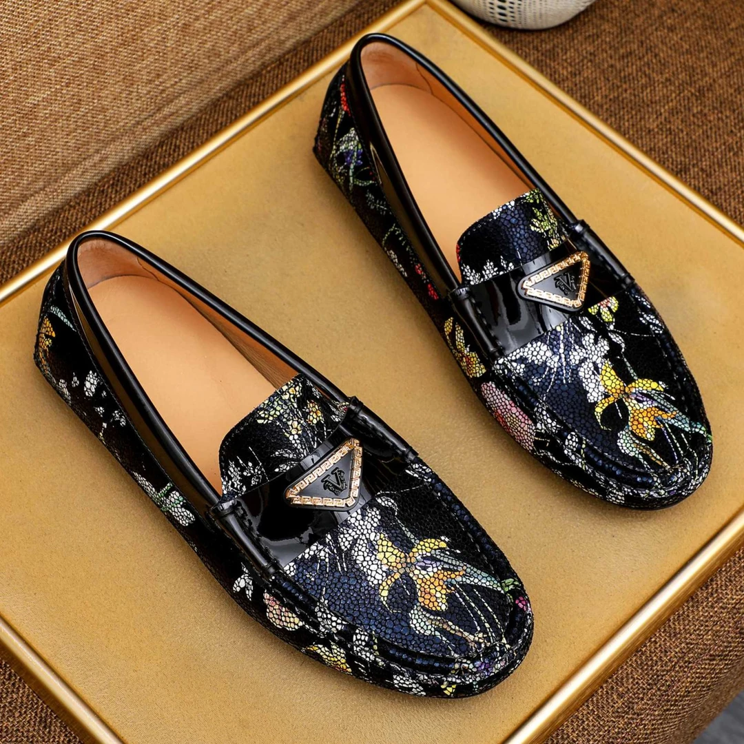 豆豆鞋真皮男士一脚蹬软底百搭休闲驾车鞋2025爆款时尚潮流皮鞋