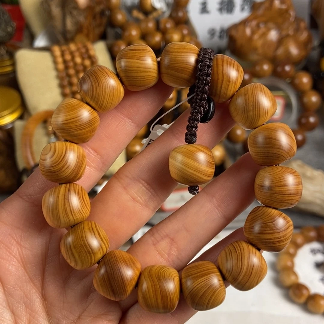 柏木（崖柏）手串/手链北太行高崖骨料13/14红糖蜜甜奶香