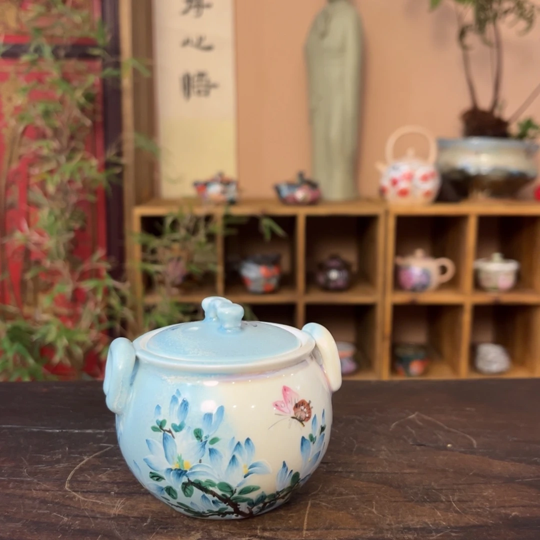 柴烧手工手绘陶瓷