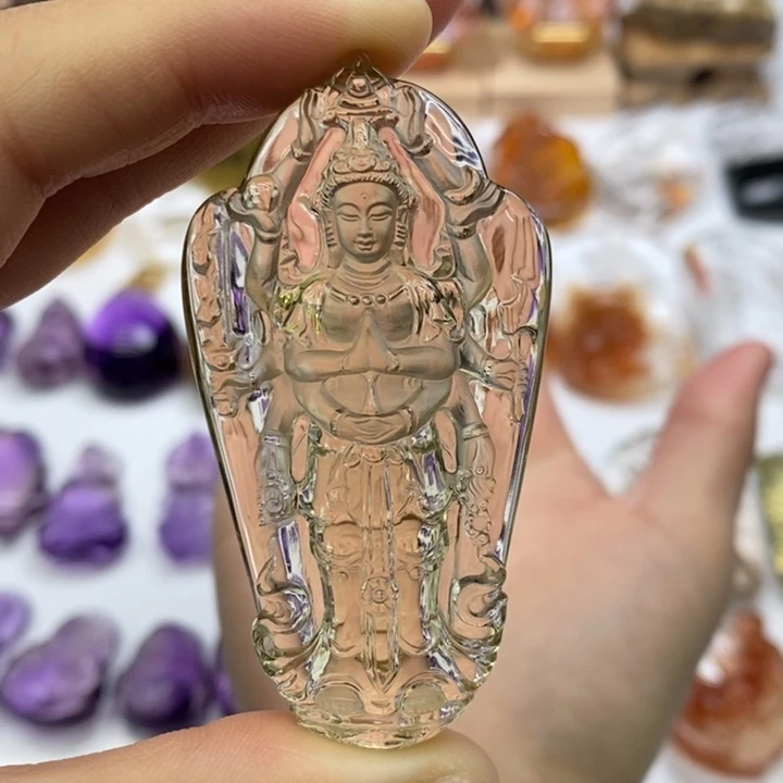 水晶颈饰未镶嵌就*玩定制