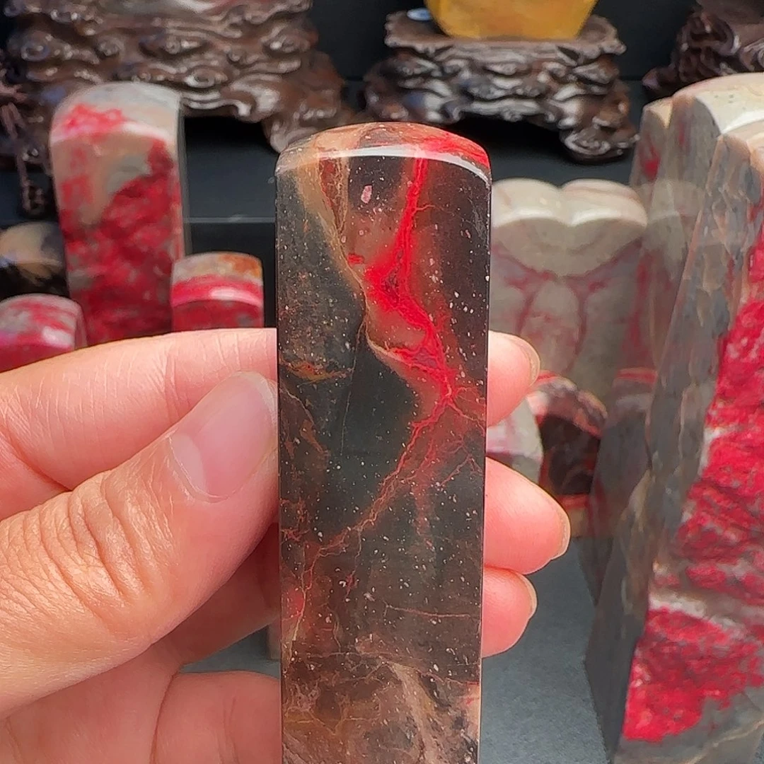 用***0昌化石昌化鸡血石印章