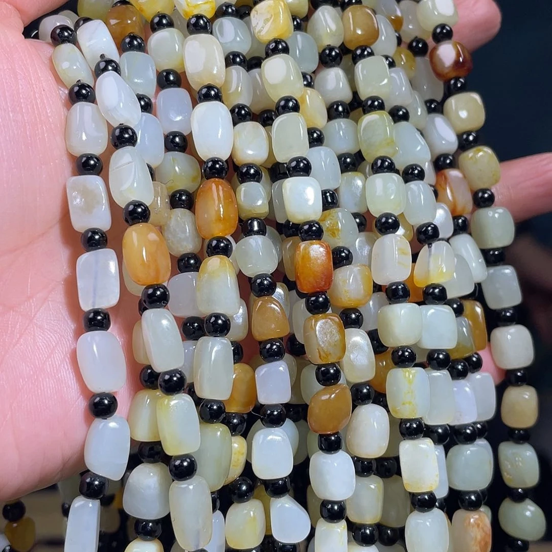 和田玉颈饰未镶嵌多样性发一件