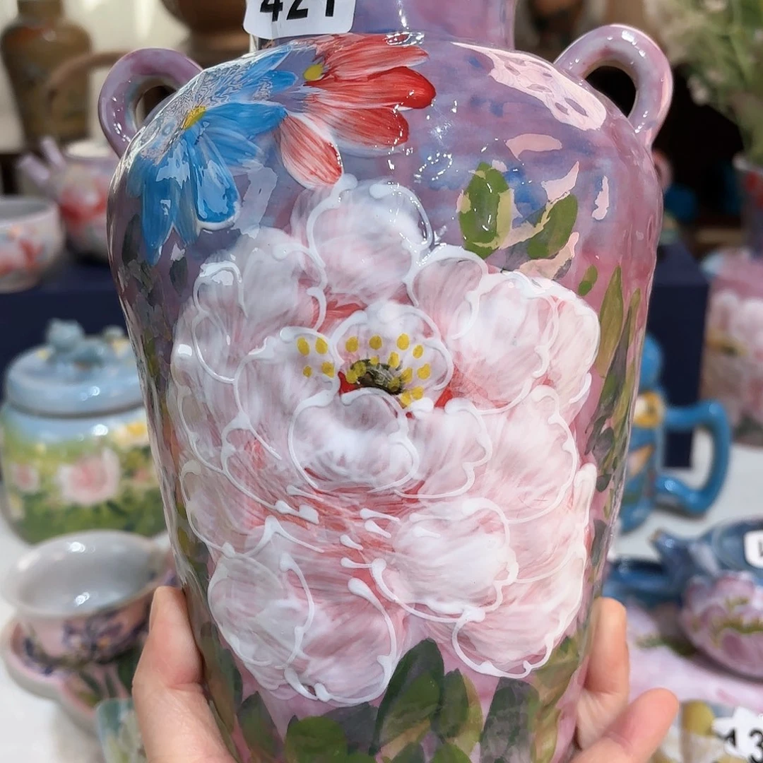 景德镇手绘高温釉下彩陶瓷茶具