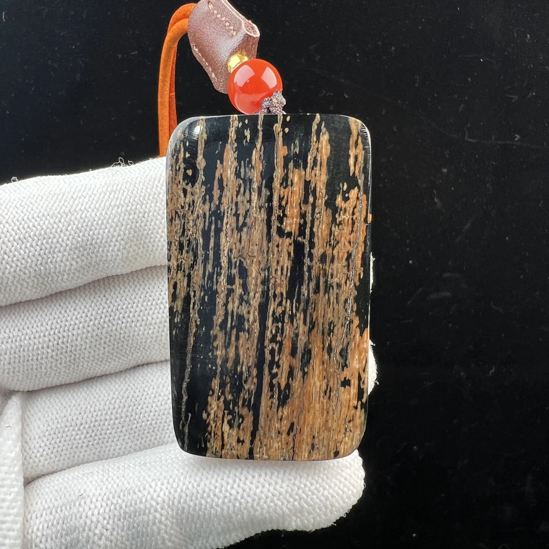 P5253天然猛犸牙蓝皮 肥皂无事牌29*50*13mm支持鉴定 假一罚四